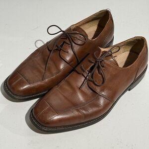 Florsheim Shoes Men 10.5D Brown Leather Ashlin Dress Apron Toe Oxford
